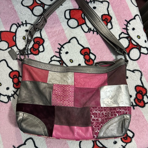 VTG Coach Patchwork Purse - Picture 5 of 9